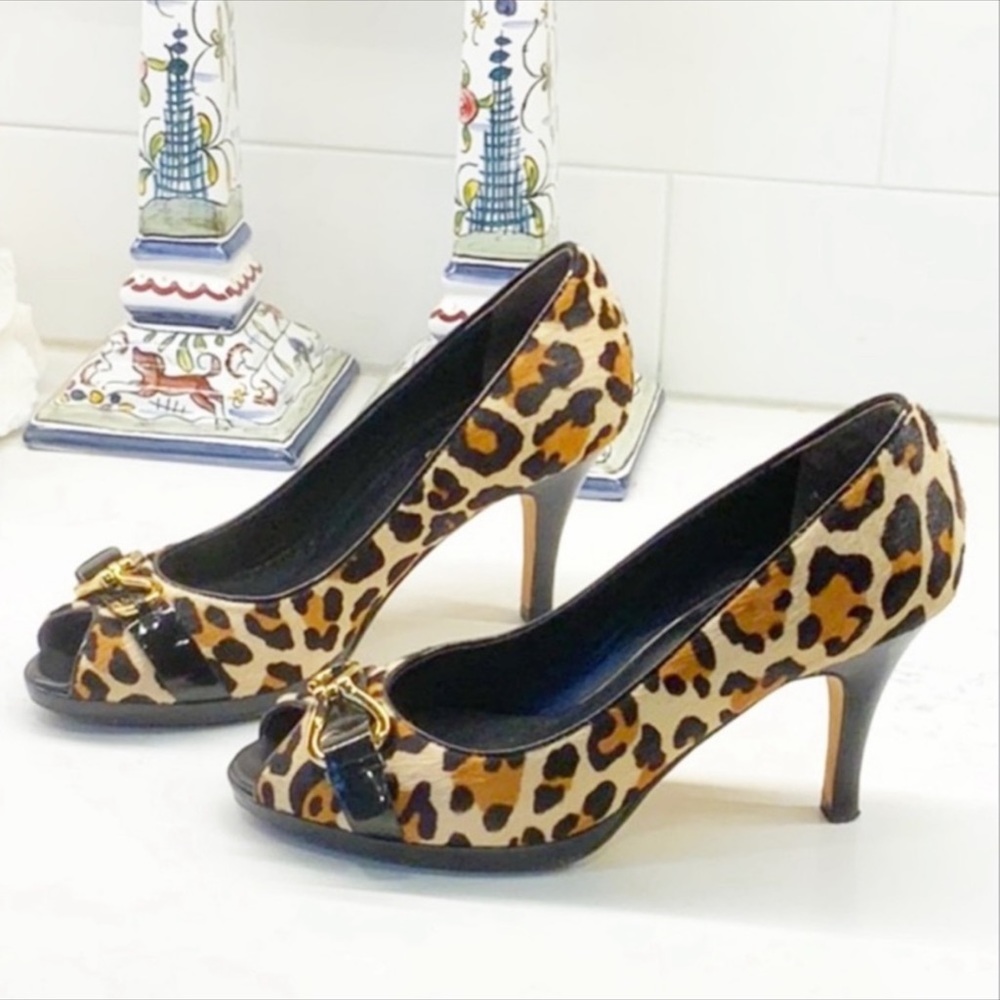 Cole Haan x Nike Air Pony Hair Peep-Toe Heels - Picture 4 of 11